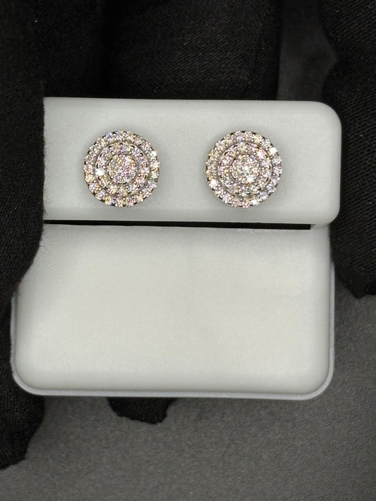 3 Tier Cluster Earrings