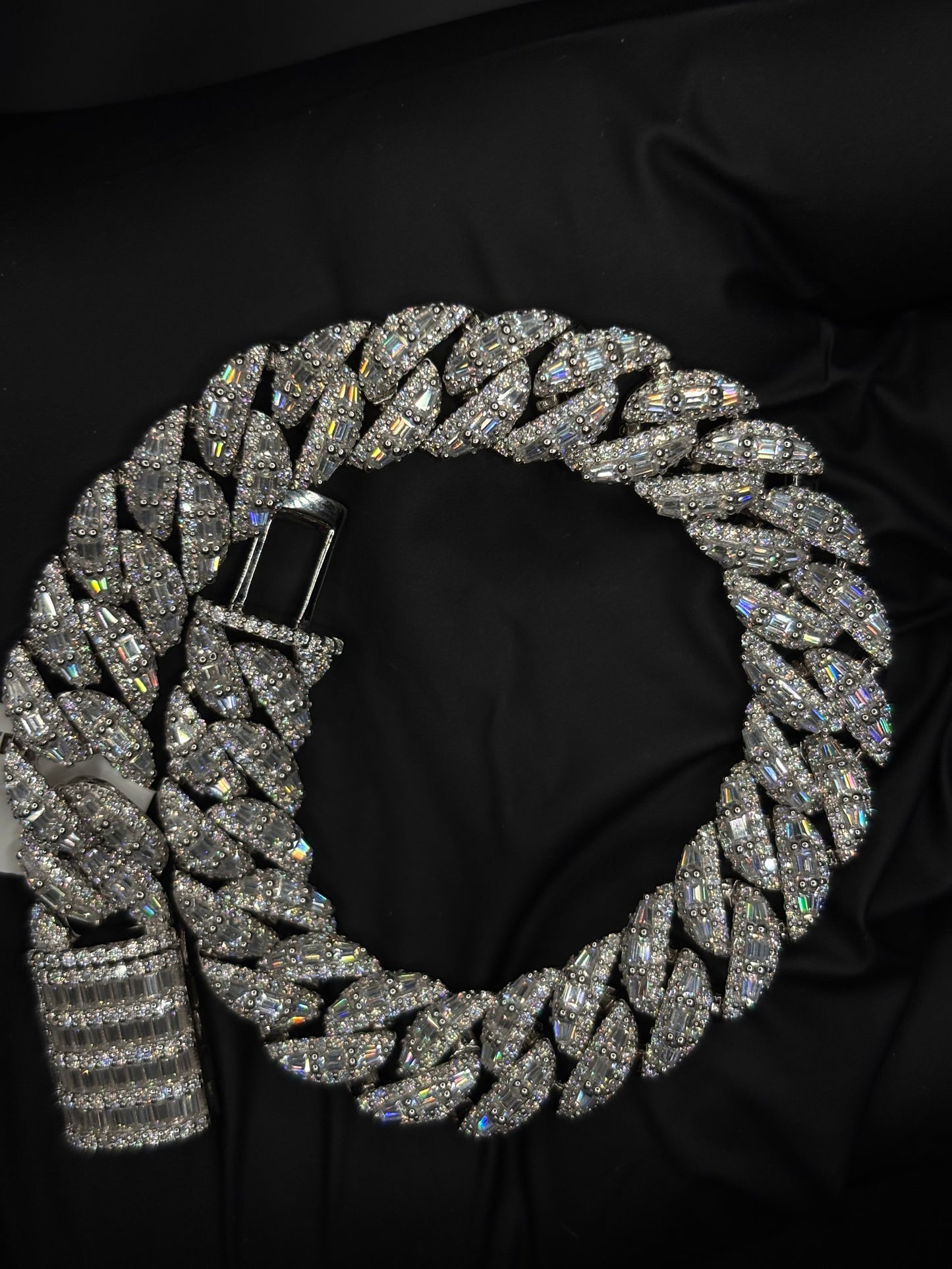 Emerald Cut Cuban Link Bracelets