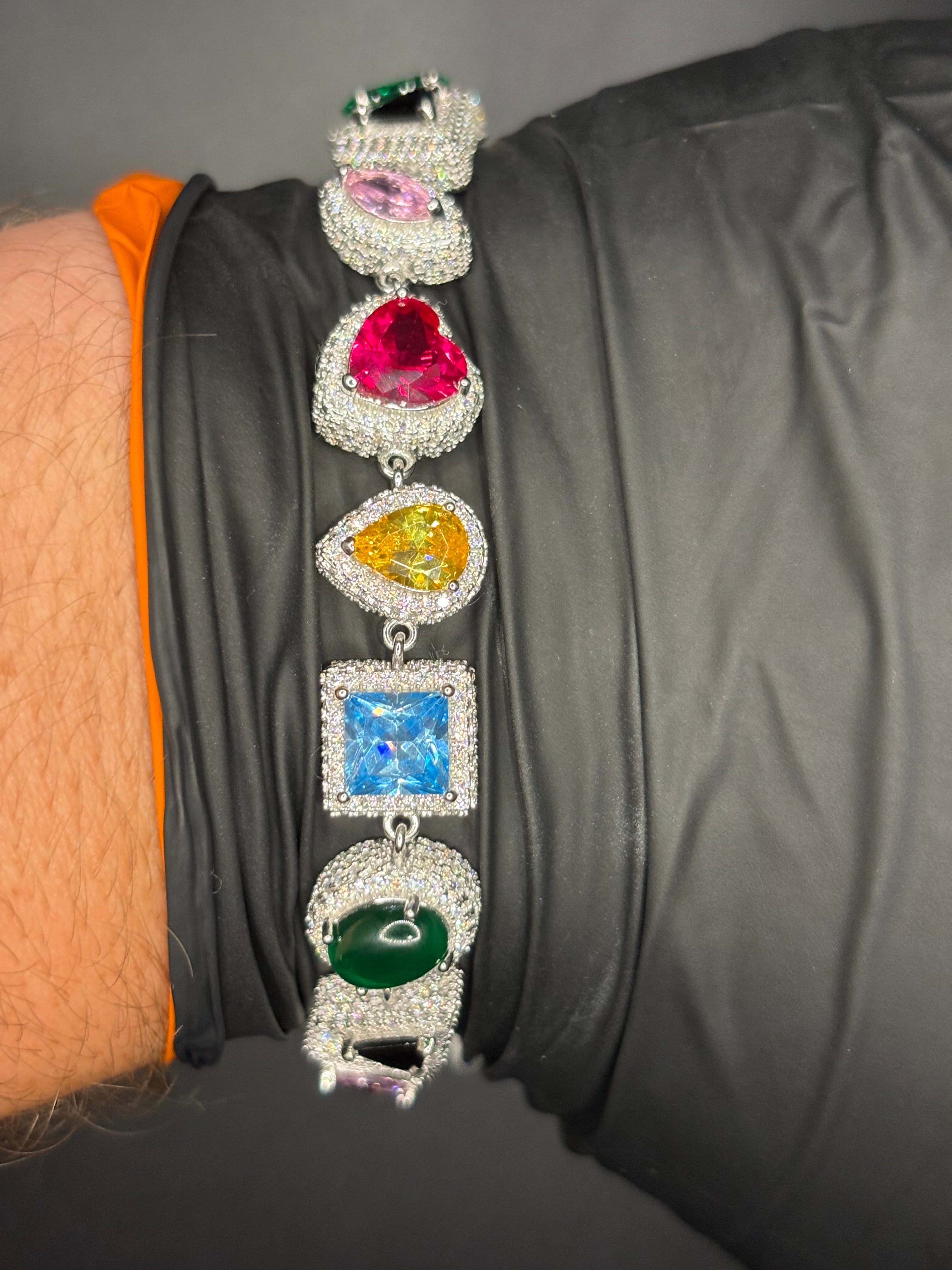 Multi Shape/Gemstone Bracelet