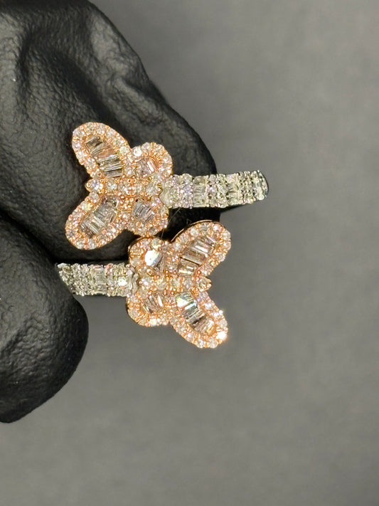 2 Tone Butterfly Ring