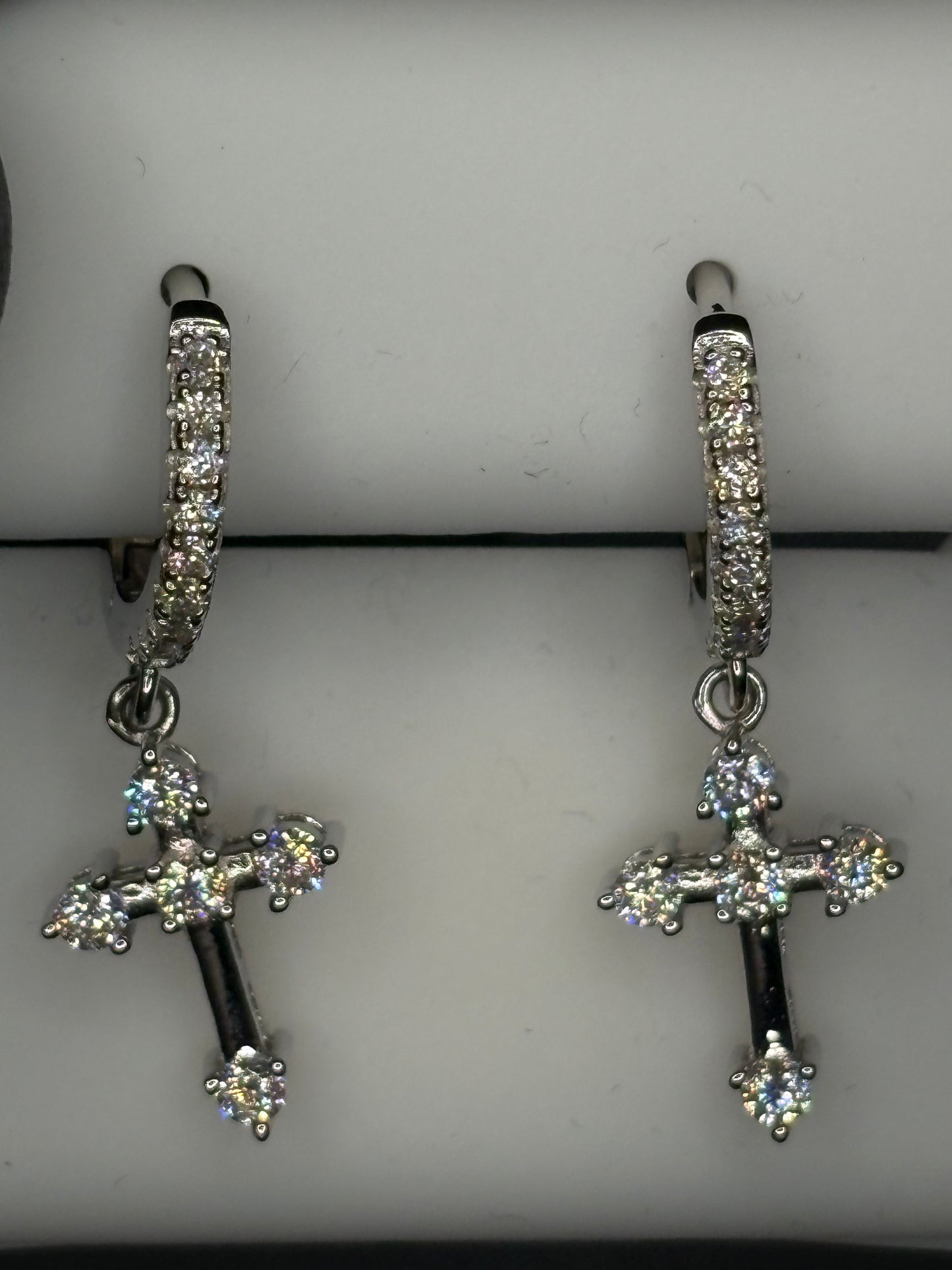 Dangle Cross Earrings