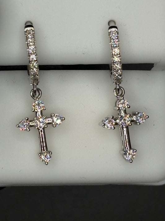 Dangle Cross Earrings