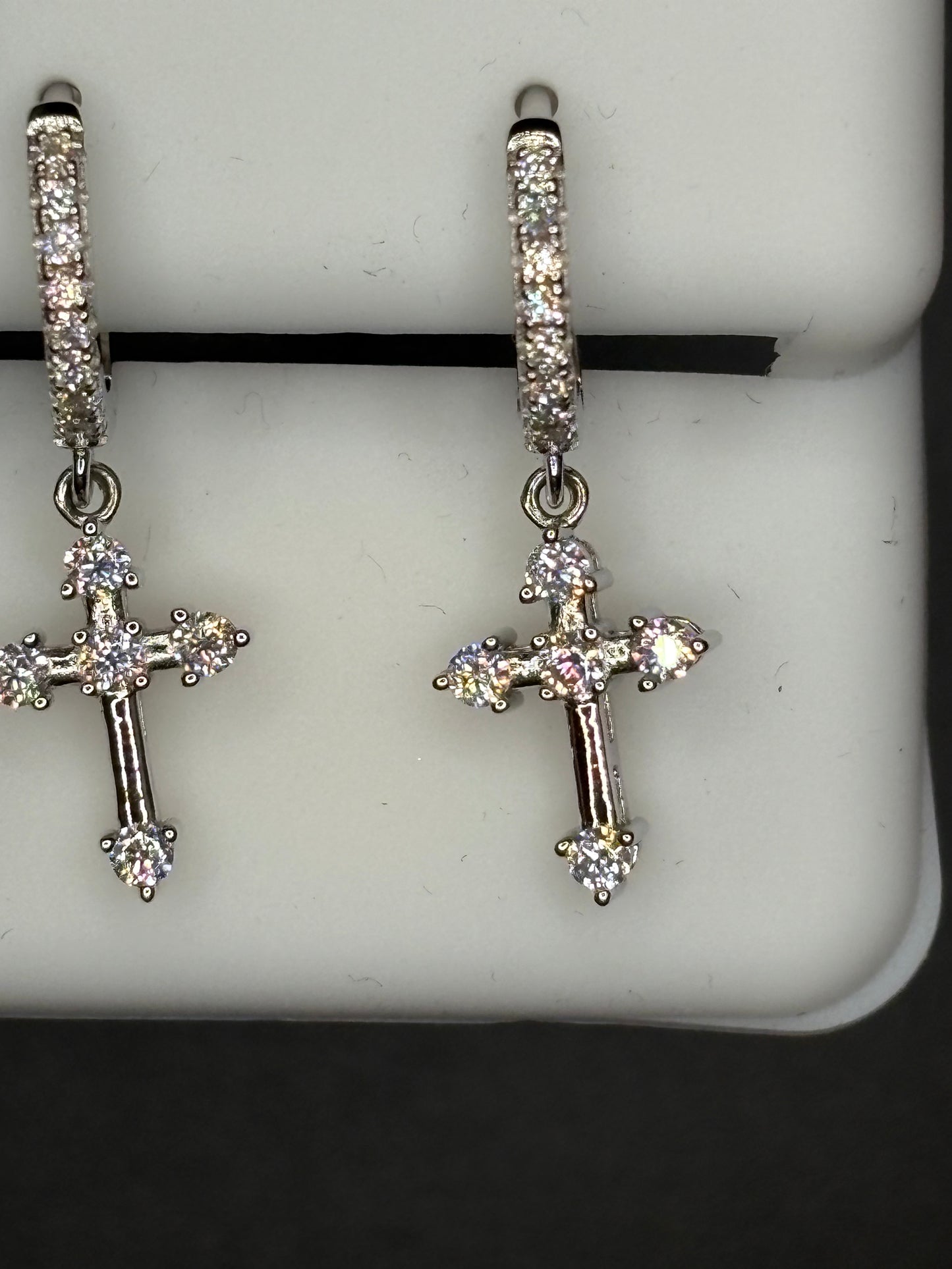 Dangle Cross Earrings