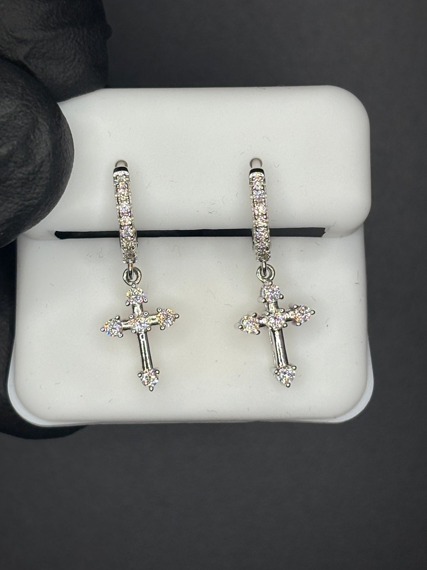 Dangle Cross Earrings