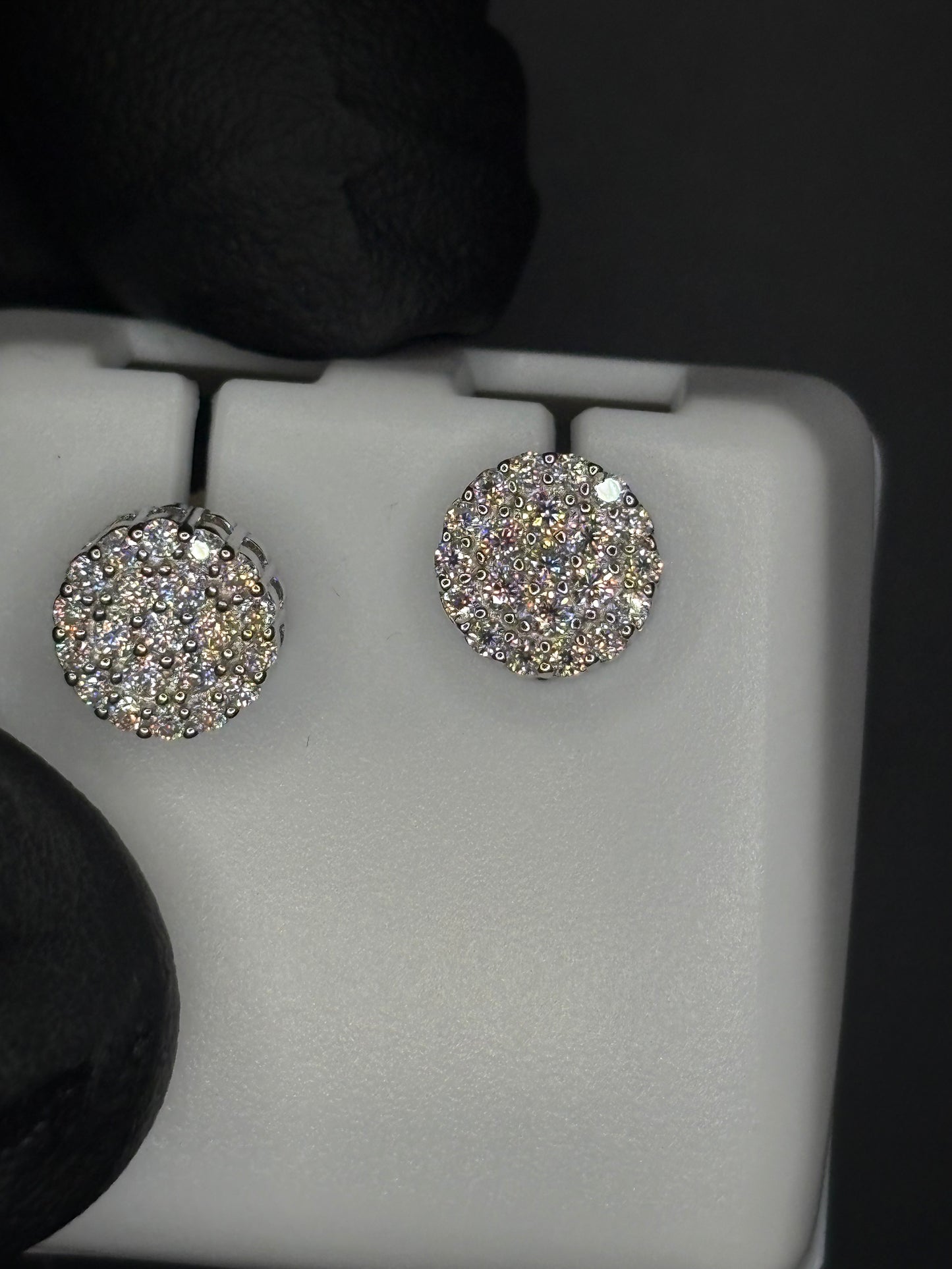 Round Cluster Earrings