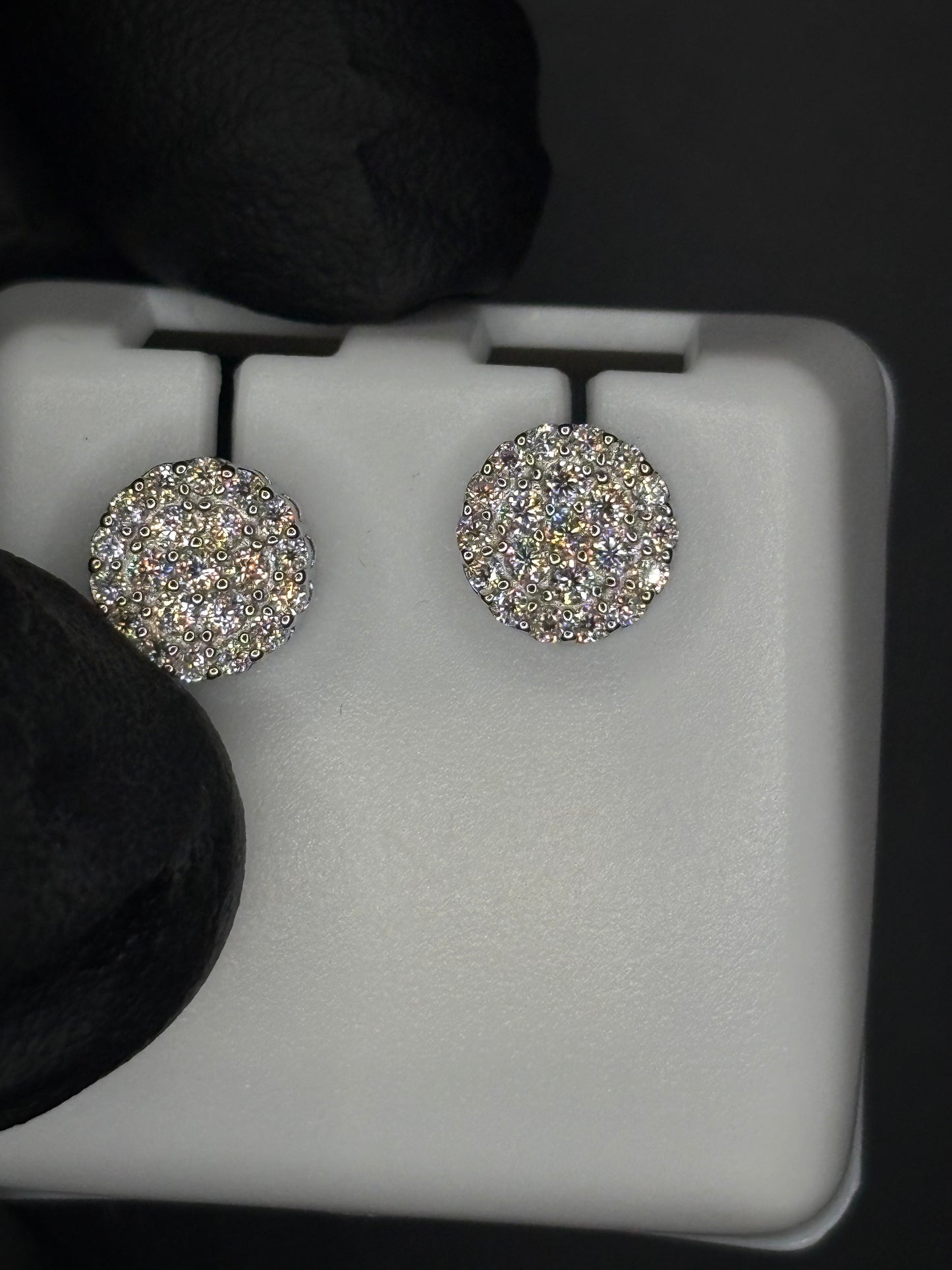 Round Cluster Earrings