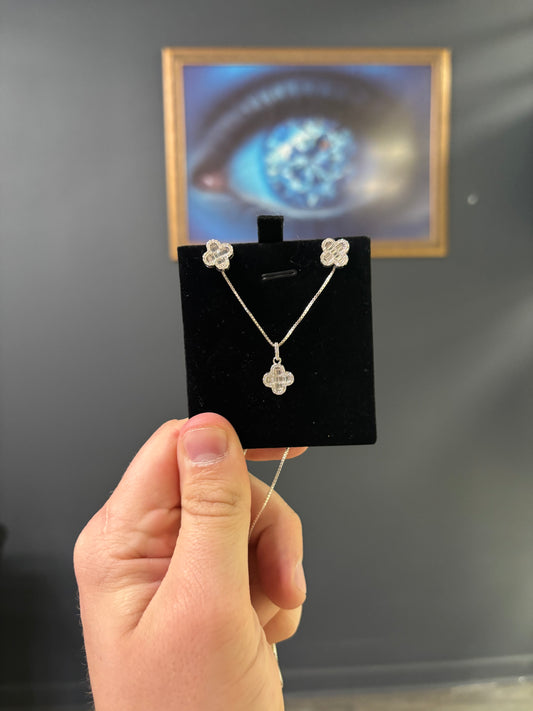 Motif Earring and Pendent Set