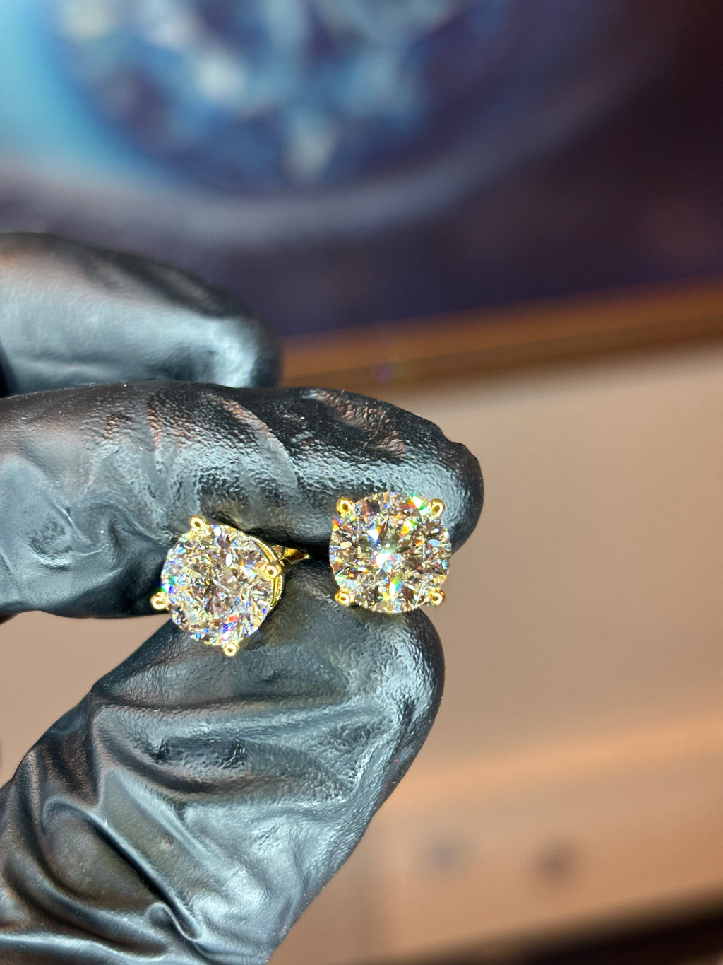 5 CARAT TOTAL WEIGHT EARRINGS