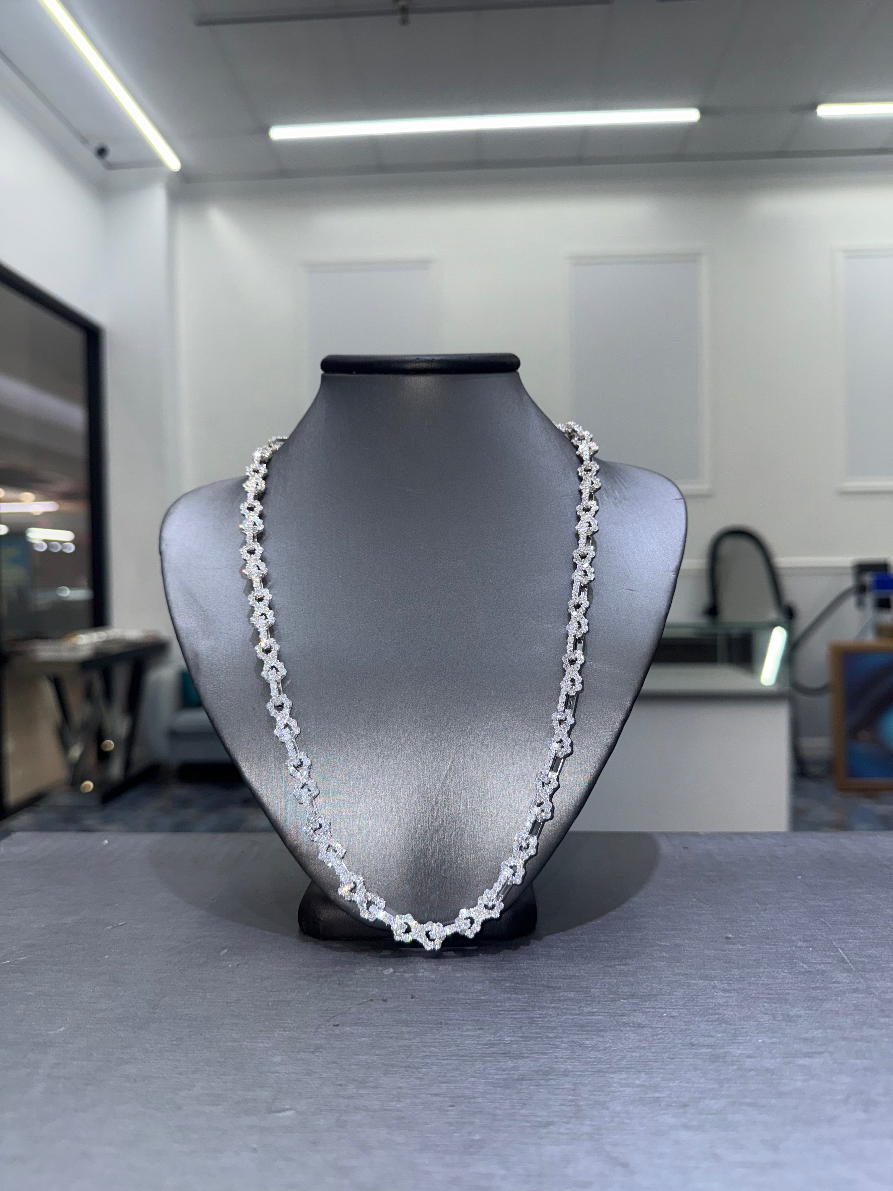 8MM INFINITY LINK LAB GROWN DIAMOND TENNIS CHAIN