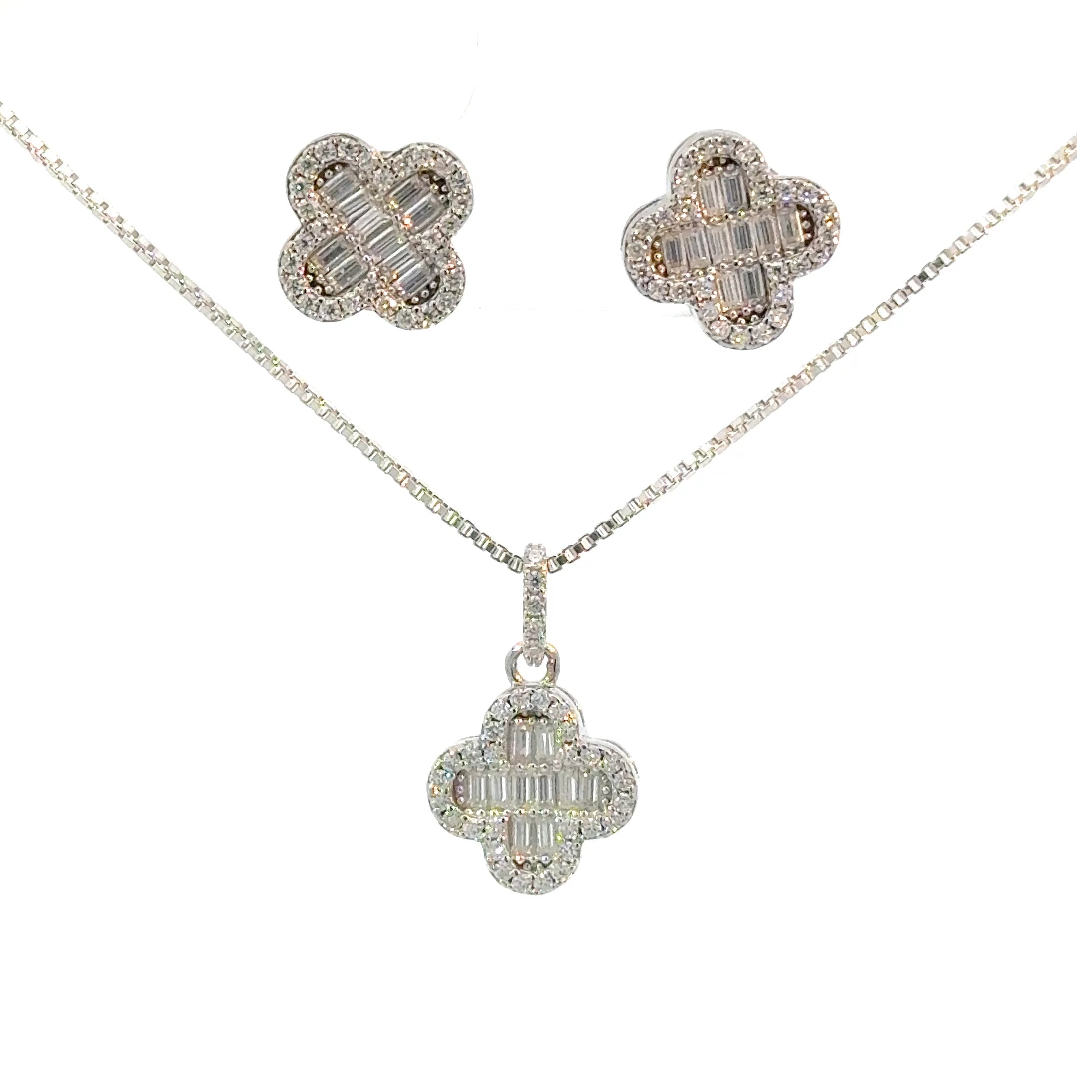 Motif Earring and Pendent Set