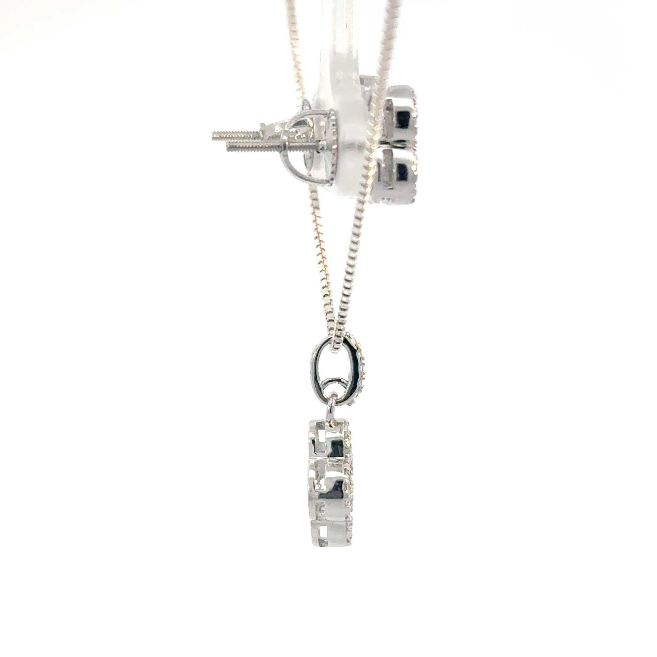 Motif Earring and Pendent Set