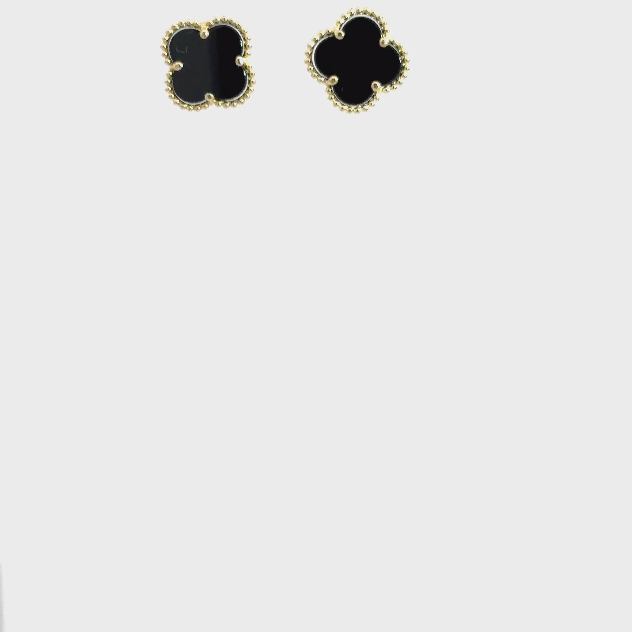BLACK MOTIF EARRINGS