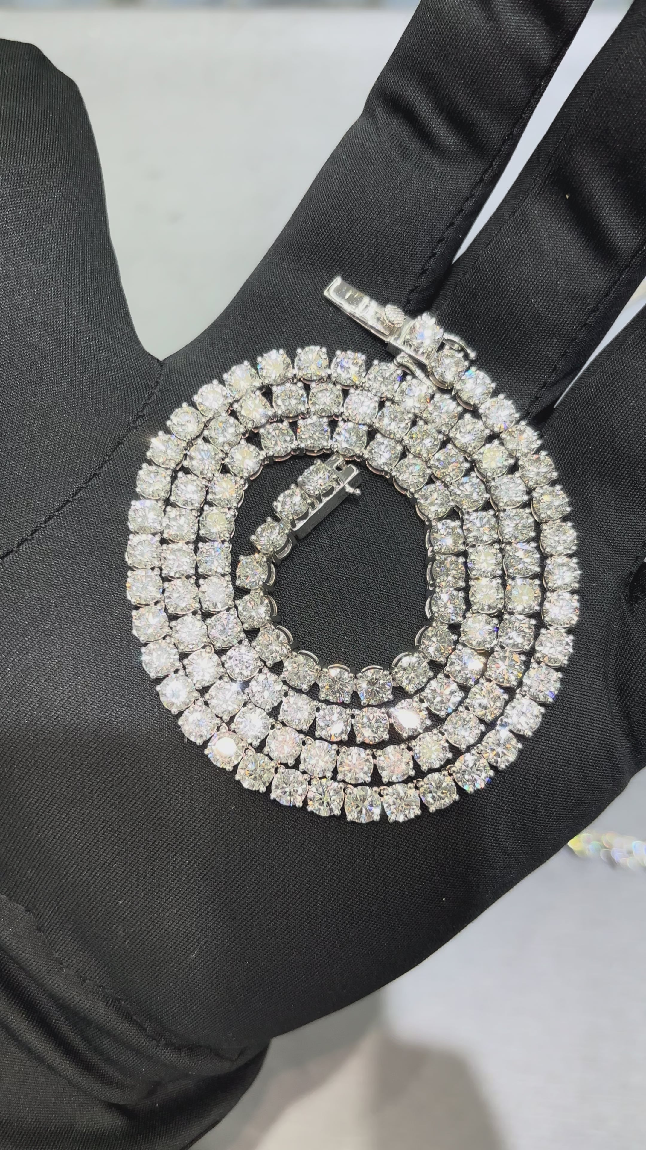 40  POINTER LAB GROWN DIAMOND TENNIS CHAIN