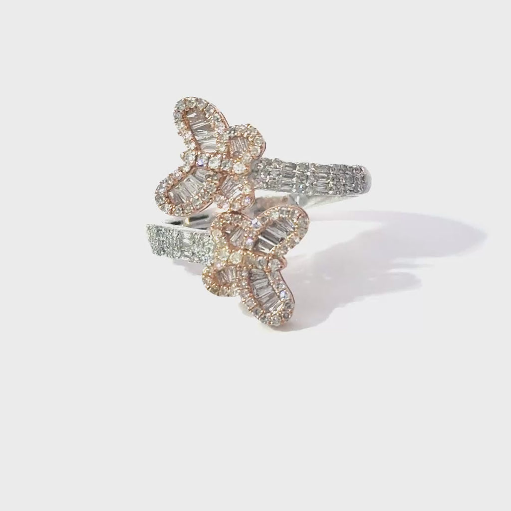 2 Tone Butterfly Ring