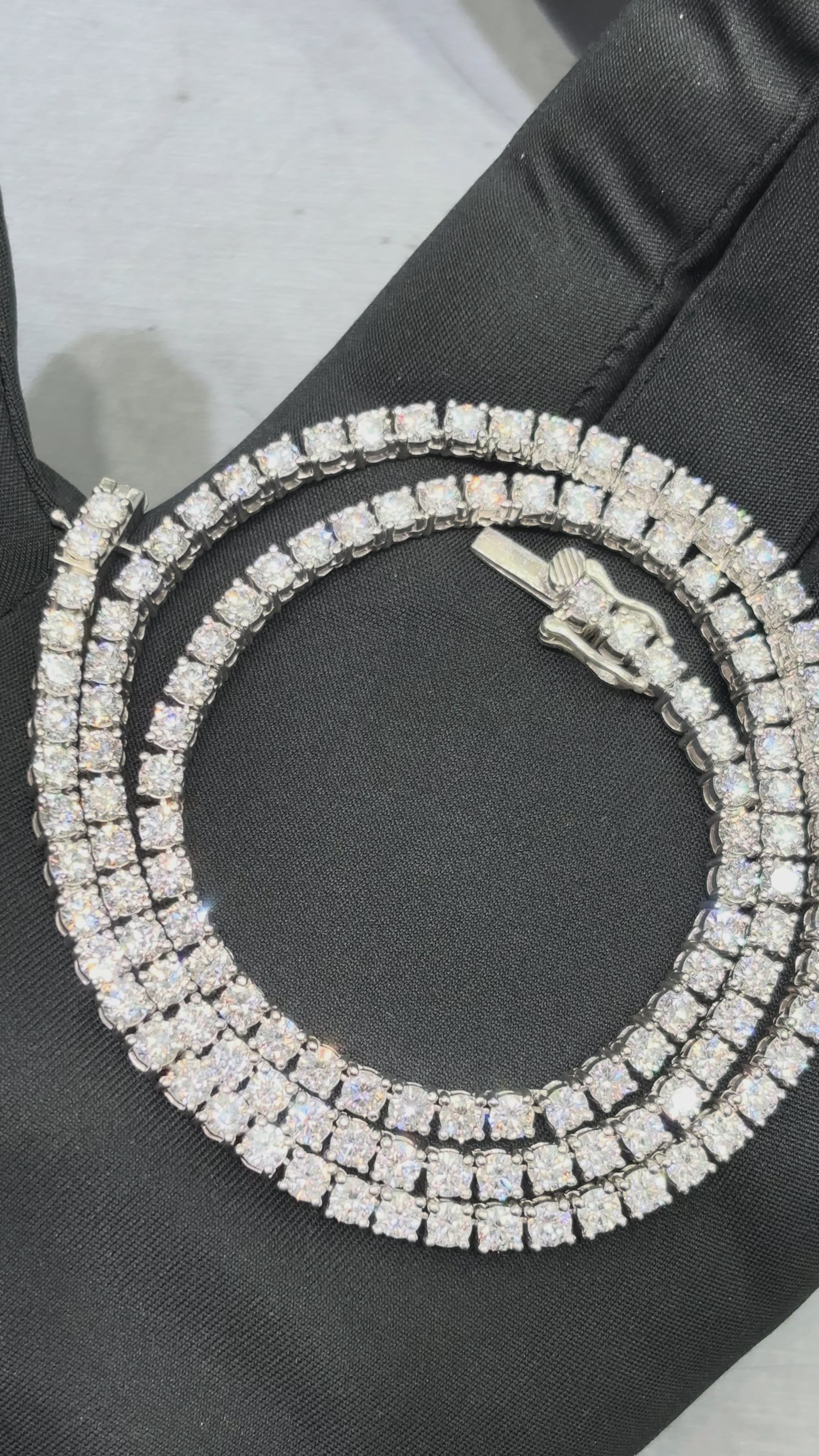 20 POINTER LAB GROWN DIAMOND TENNIS CHAIN *SUPER DEAL*