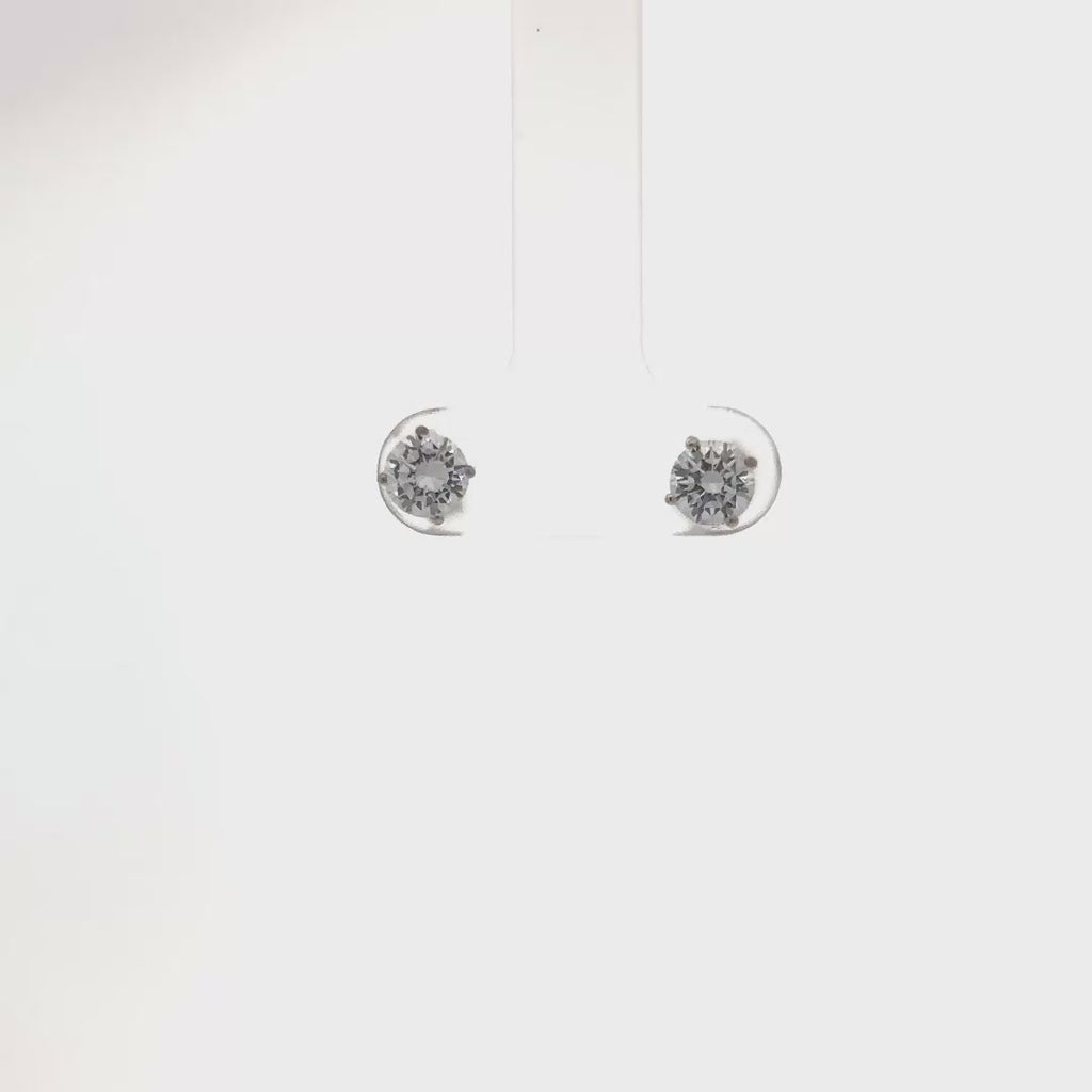 1.00 CARAT TOTAL WEIGHT LAB GROWN DIAMOND EARRINGS
