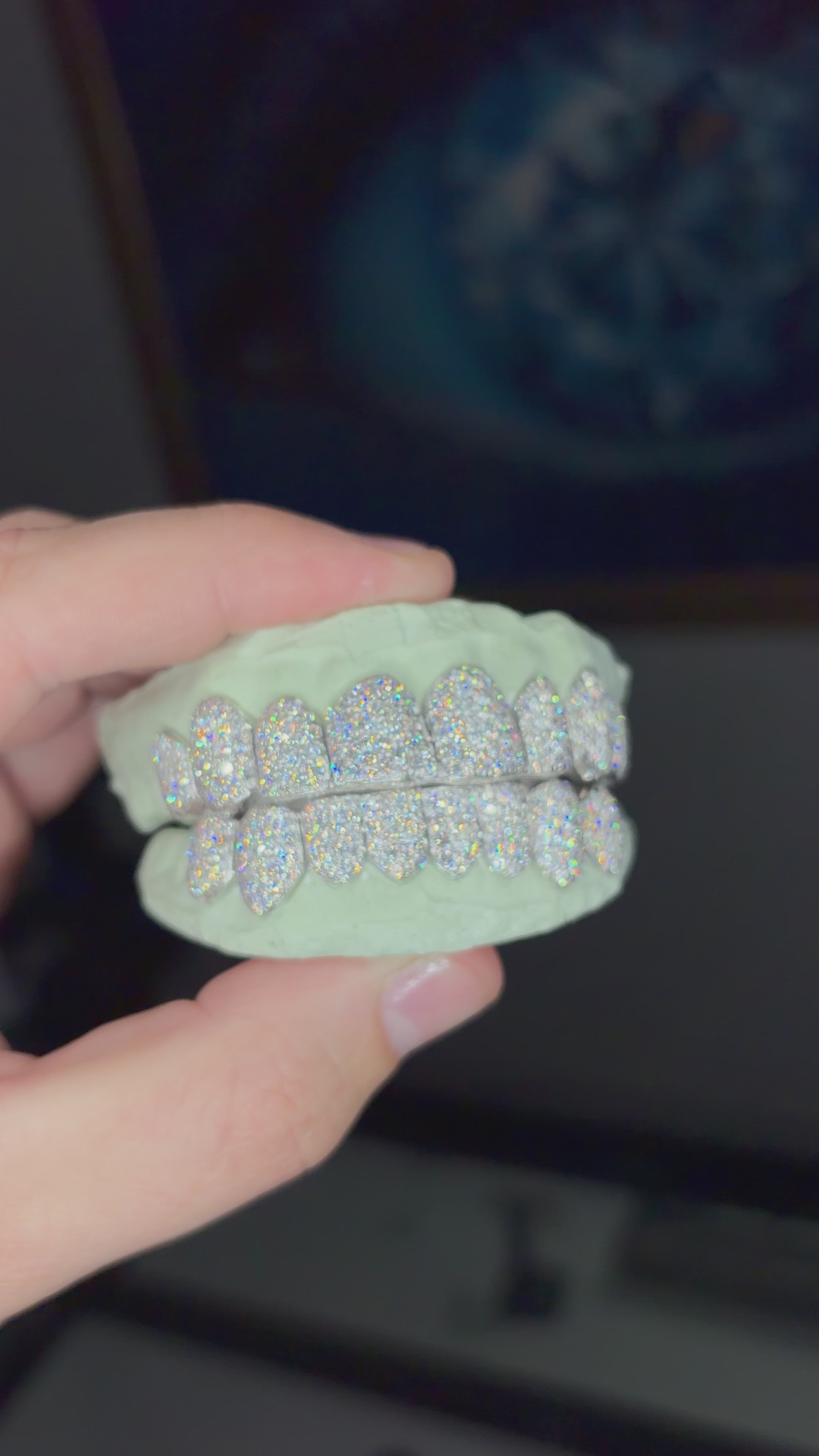 CVD SILVER LAB GROWN DIAMOND GRILLZ