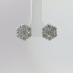 12MM FLOWER EARRINGS LAB GROWN DIAMONDS