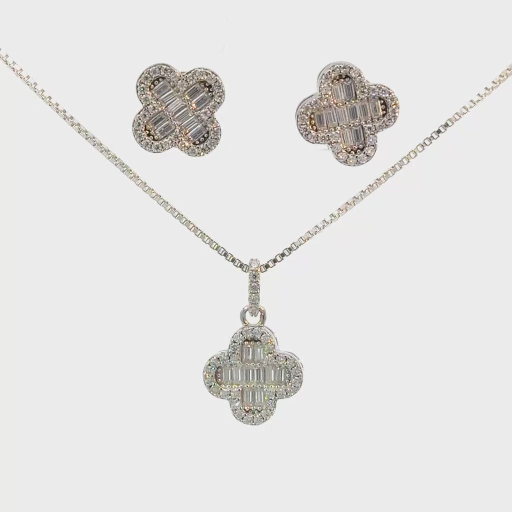 Motif Earring and Pendent Set