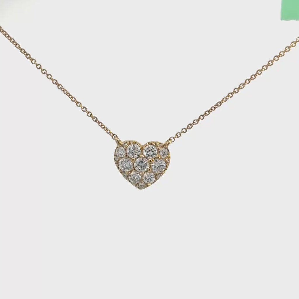 Lab Grown Heart Diamond Necklace