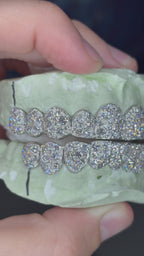 10 on 10 GALAXY SET CVD LAB GROWN DIAMOND IN SILVER