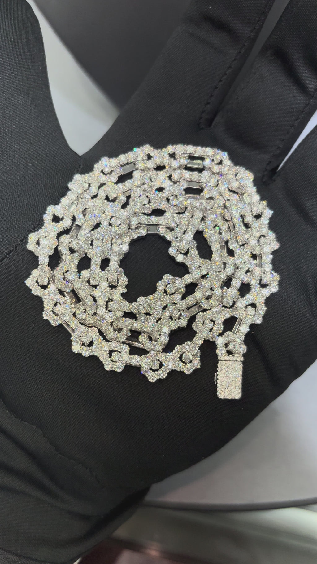 8MM INFINITY LINK LAB GROWN DIAMOND TENNIS CHAIN