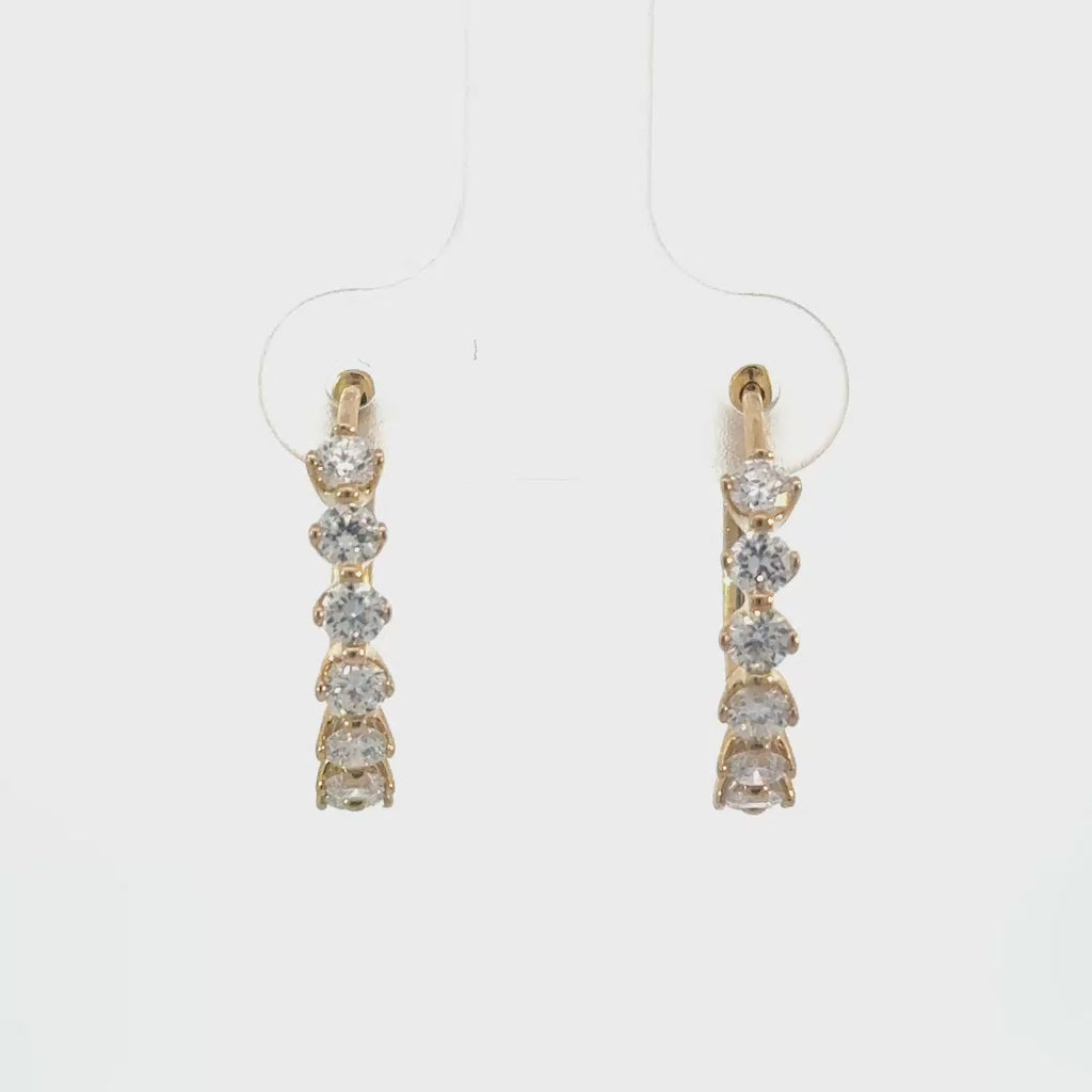 LAB GROWN DIAMOND HOOPS
