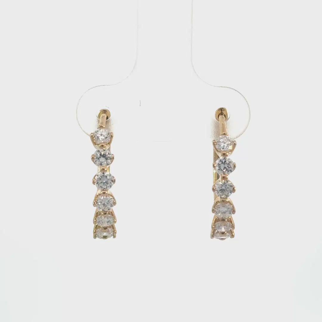 LAB GROWN DIAMOND HOOPS